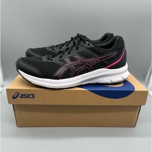 ASICS Jolt 3 Running Shoes Black / Hot Pink Womans sz 10